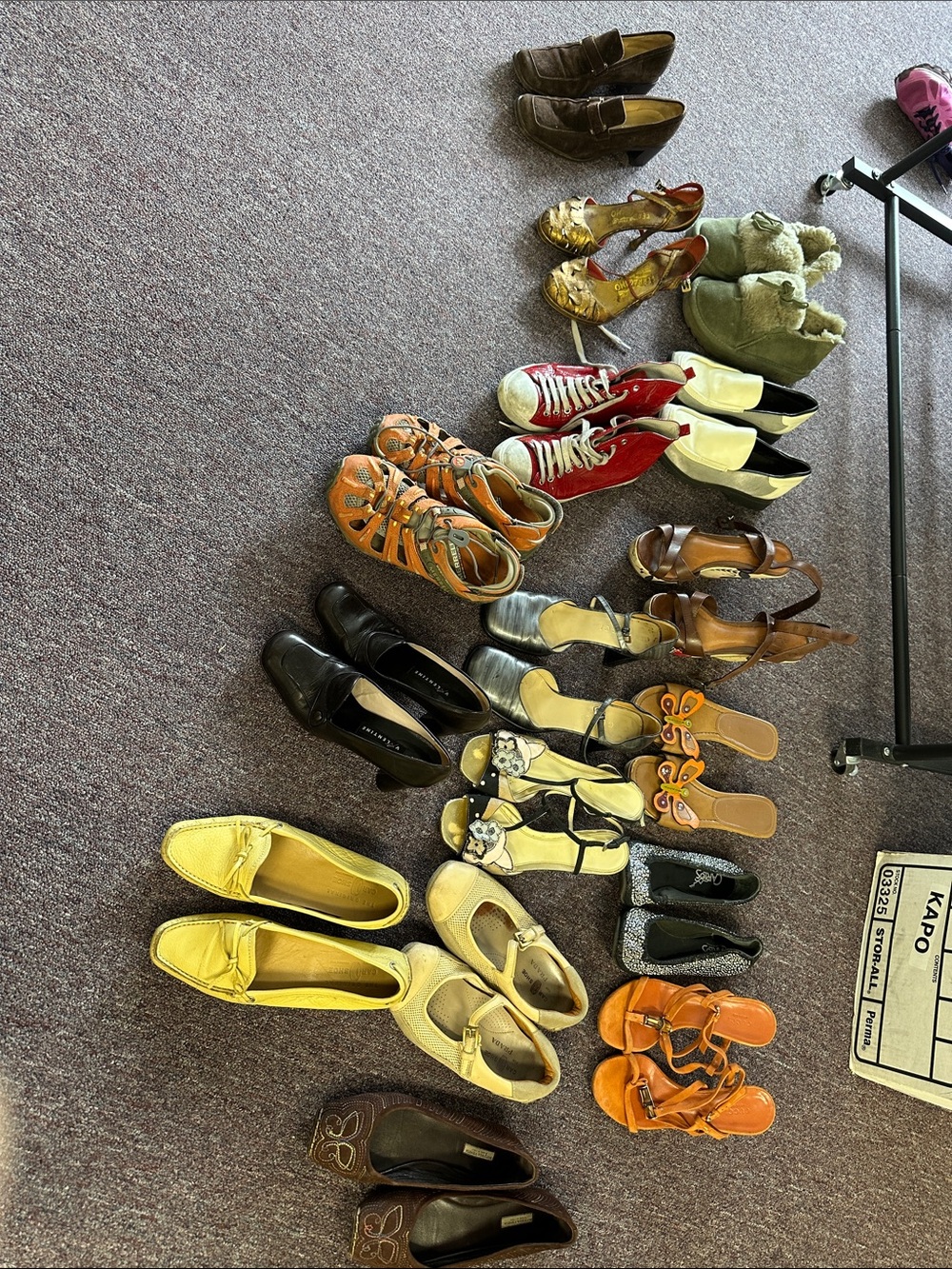 Yellow Leather Slip-On Women’s Loafers